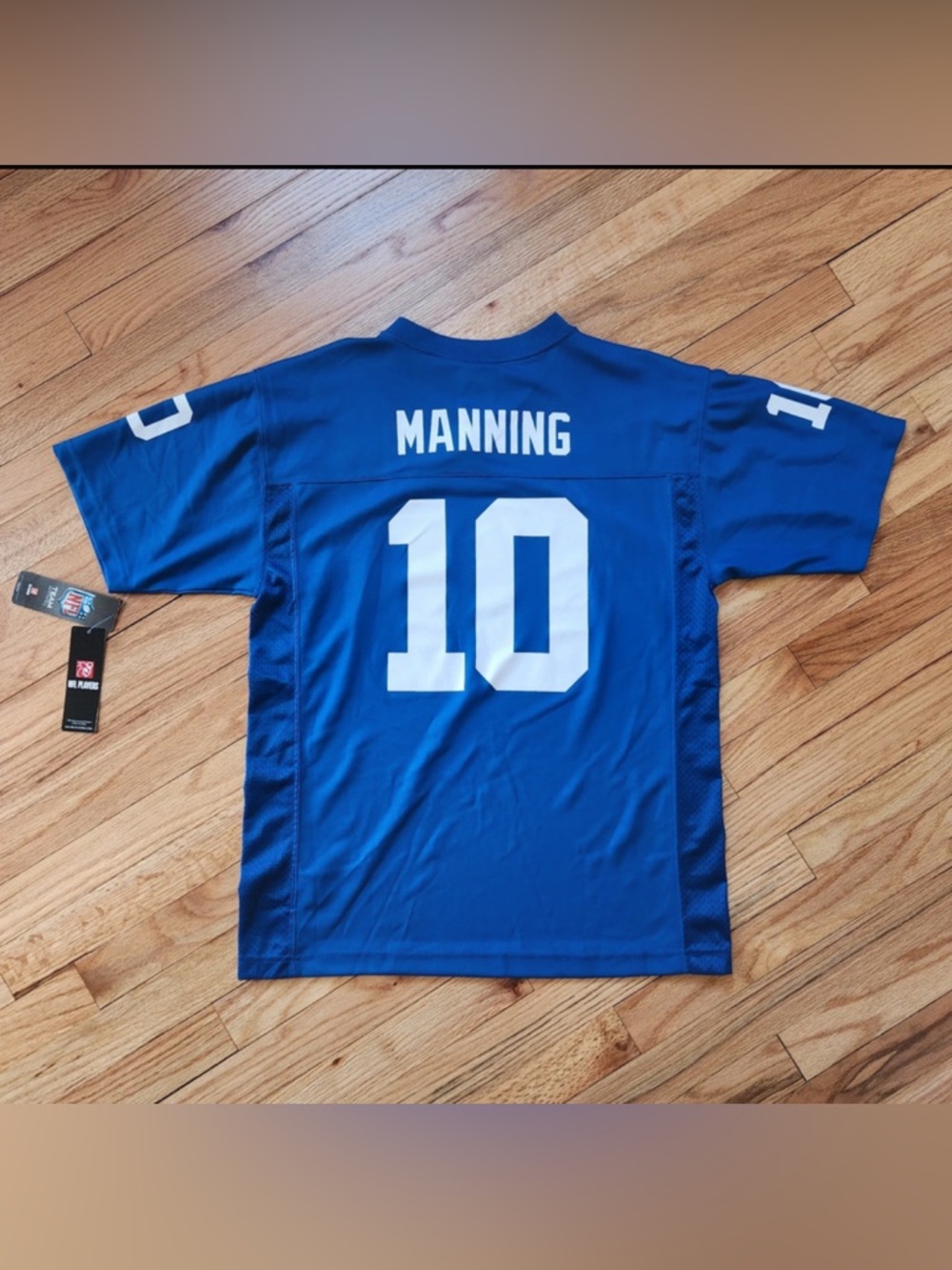 Blue #10 Manning Men's Football Jersey giants Eli Manning NEW WITH TAGS